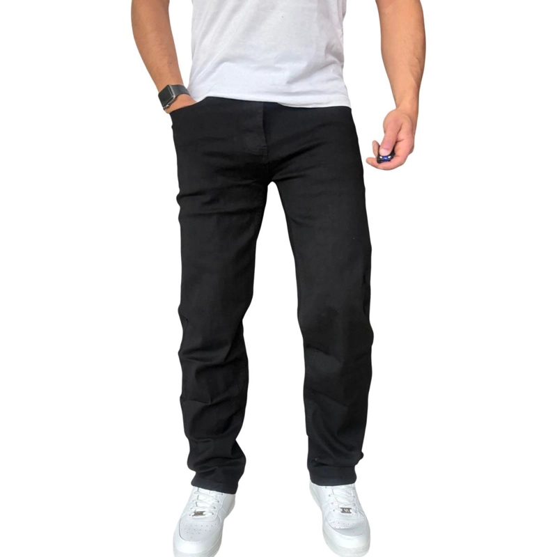 JEANS ELASTICADOS RECTOS STRAIGHT FIT NEGRO - 50 - 4