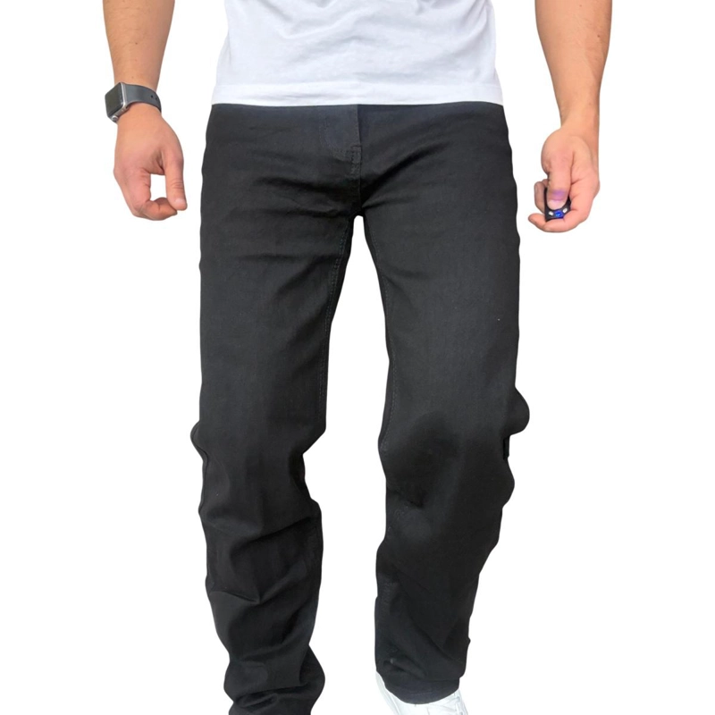 JEANS ELASTICADOS RECTOS STRAIGHT FIT NEGRO - 50 - 6