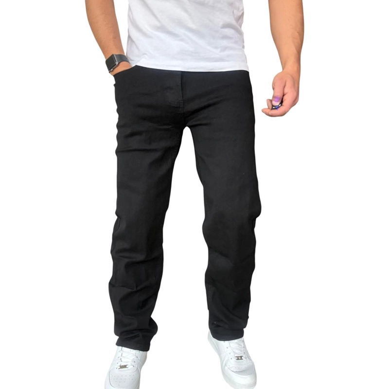 JEANS ELASTICADOS RECTOS STRAIGHT FIT NEGRO - 50 - 9