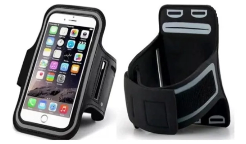 GENÉRICO BRAZALETE DE TELE FONO CELULAR PARA CORRER DEPORTIVO TROTAR NEGRO
