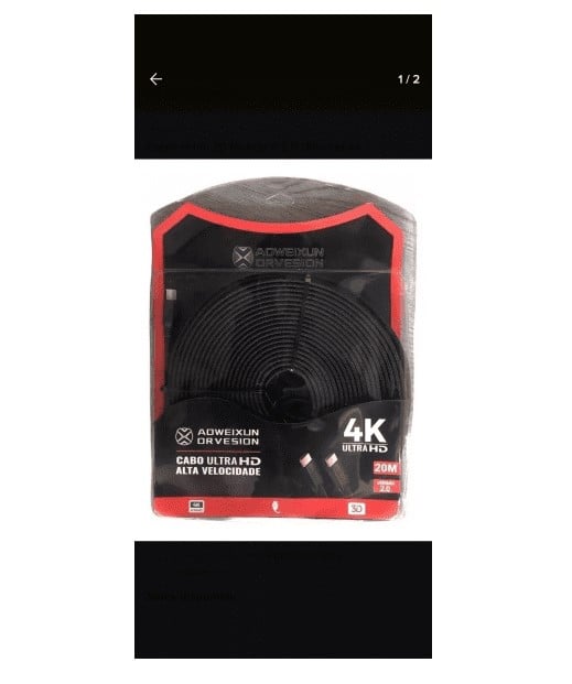 CABLE HDMI DE 20 METROS 2.0 ULTRA HD 4K - 2
