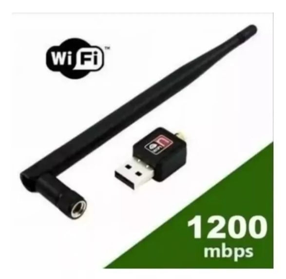 ANTENA ADAPTADOR LAN WIFI USB 2.0 1.200 MBPS - 2