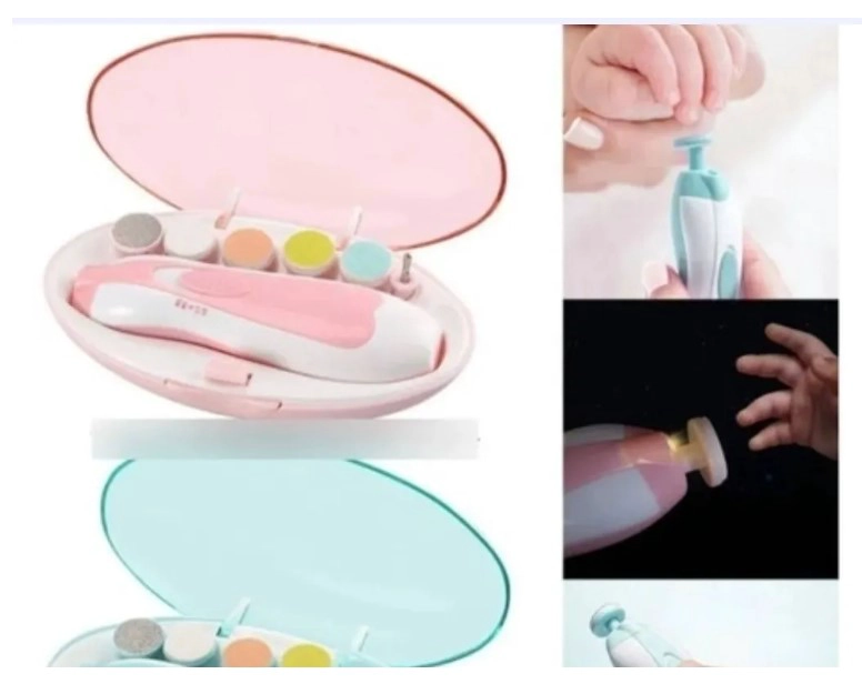 LIMADOR ELECTRICO UÑAS PARA BEBE GUAGUA CORTA UÑAS ROSA - 1
