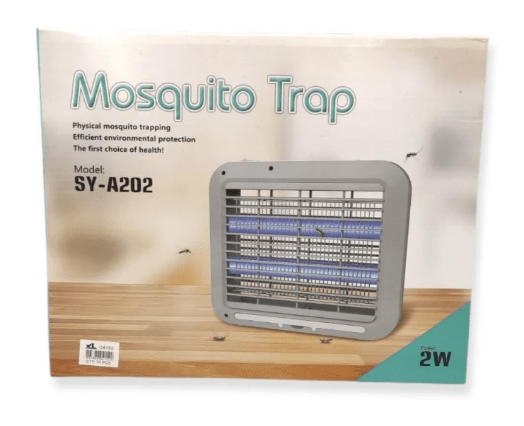 LÁMPARA ELÉCTRICA MATA INSECTOS MOSCAS MOSQUITOS UV 2 W - 3