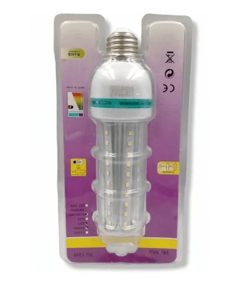AMPOLLETA 12W 72 LED LUZ FRÍA - 2