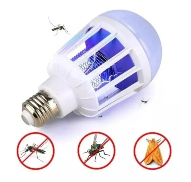 REPELENTE AMPOLLETA LED MATA MOSQUITO INSECTOS 15W - 2