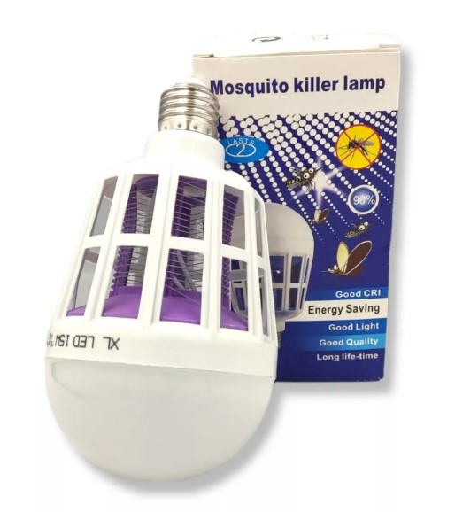 REPELENTE AMPOLLETA LED MATA MOSQUITO INSECTOS 15W - 3