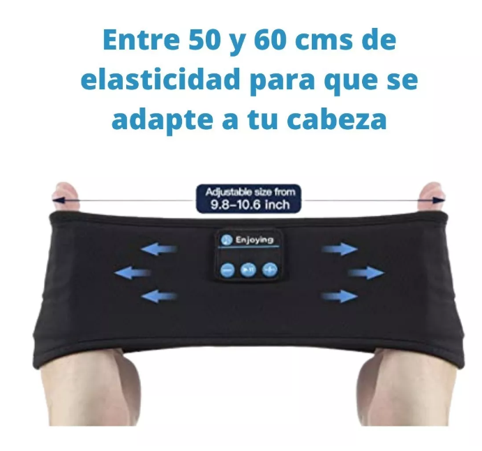 CINTILLO AUDÍFONOS PARA DOMIR YOGA BLUETOOTH - MIKI IMPORTS - 3