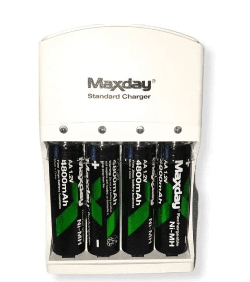CARGADOR DE BATERIAS AA AAA 9V+ 4 BATERIA RECARGABLE AA PILA - 1