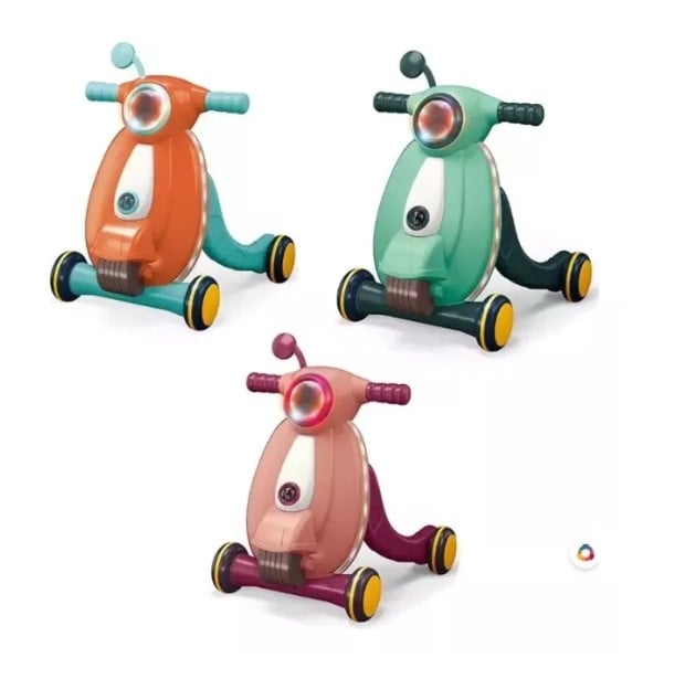 CAMINADOR DE MOTO PARA BEBE MUSICAL DE JUGUETE CON LUCES - 1