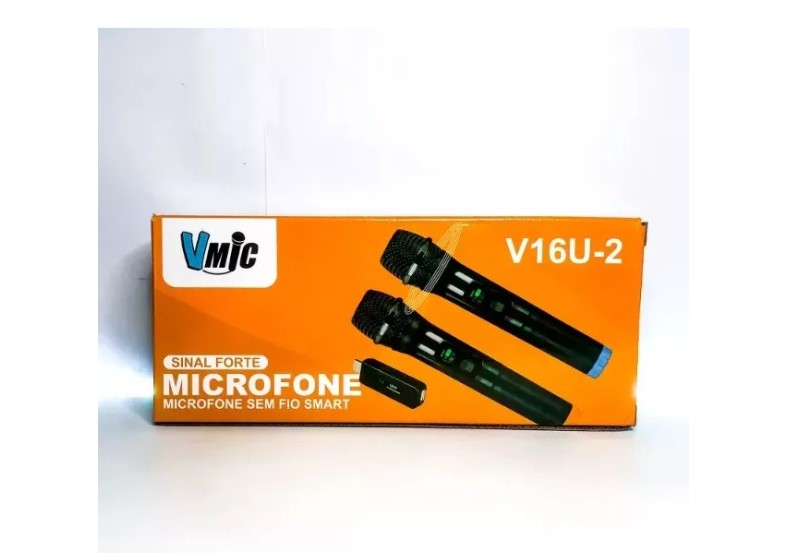 PACK X2 MICRÓFONO KARAOKE PAR INALÁMBRICO VMIC-V16U-2 - 4