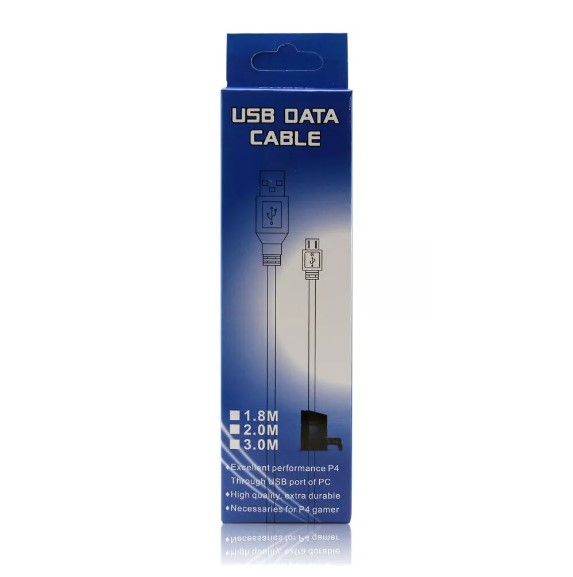 CABLE DE CARGA Y DATOS PARA CONTROL DE PS4 CARGA MANDO JUEGO - 4