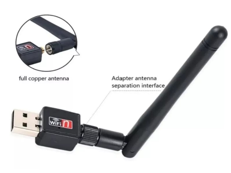 ANTENA WIFI USB 2.0 600 MBPS WIRELESS PC MIKI IMPORTS - 3
