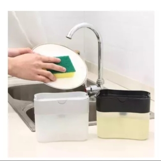 DISPENSADOR LAVALOZA LAVAPLATOS JABÓN CON ESPONJA JABON - 1