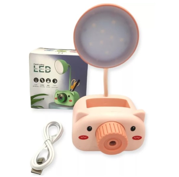 MINI LÁMPARA INALÁMBRICA ESCRITORIO CON PORTA LÁPICES - 1