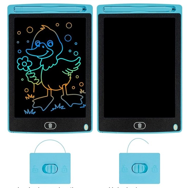 PIZARRA LCD MÁGICA TABLET 8.5 PUL AZUL - 2