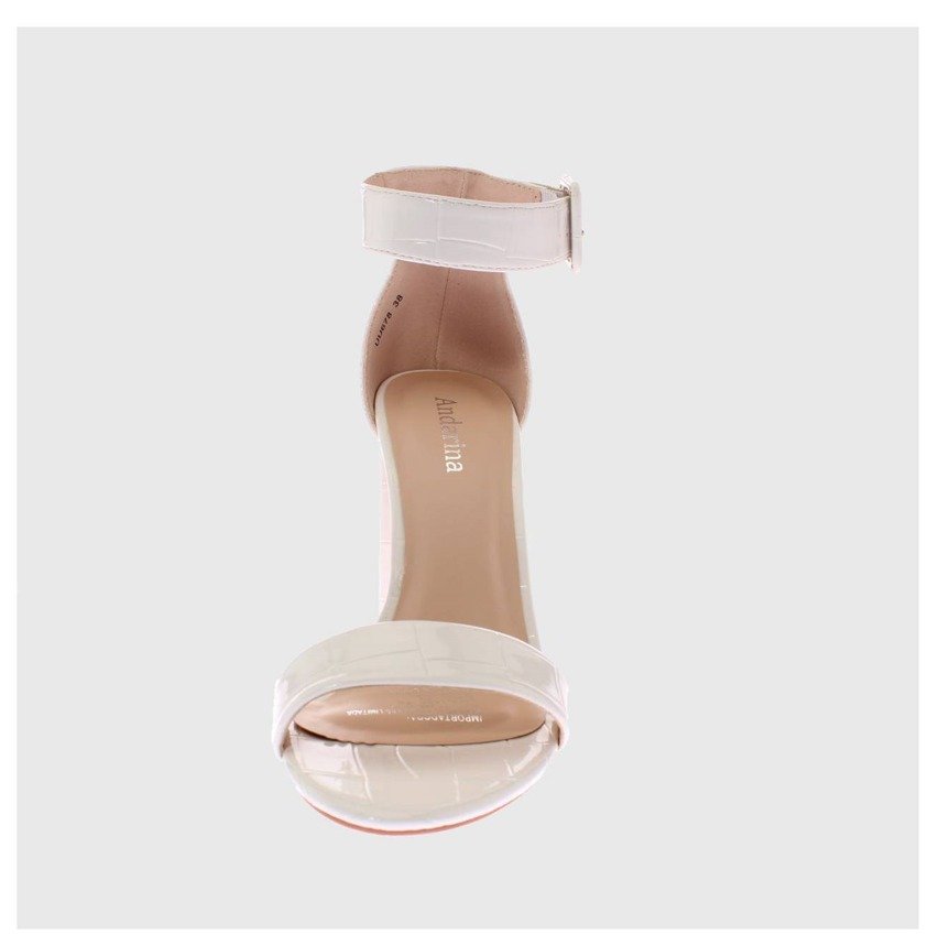 TACONES DE MUJER - SANDALIAS BLANCA, TALLA 40 - 1