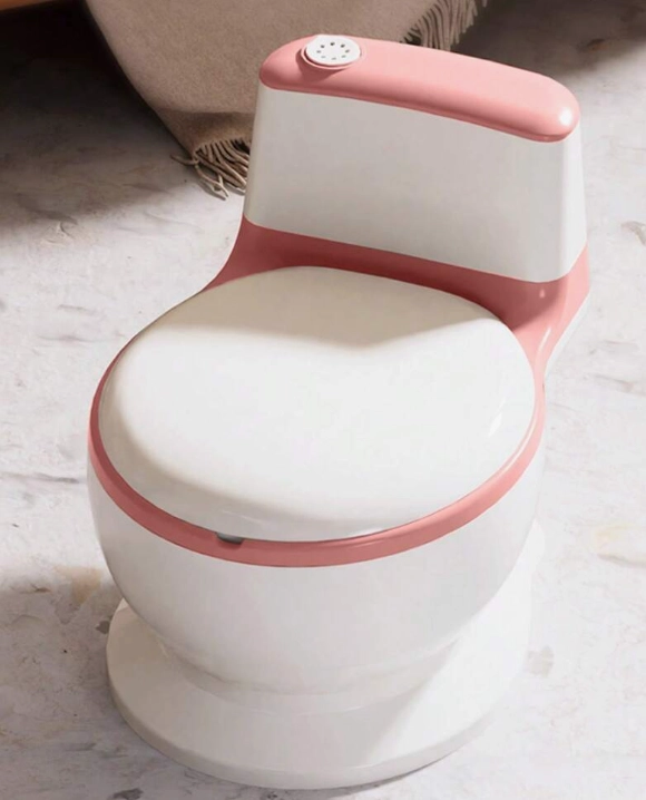 PELELA DE BEBÉ TIPO INODORO ASIENTO ACOLCHONADO SONIDO WC - 2