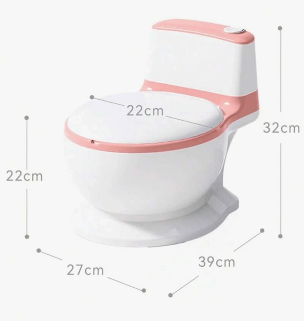 PELELA DE BEBÉ TIPO INODORO ASIENTO ACOLCHONADO SONIDO WC - 3