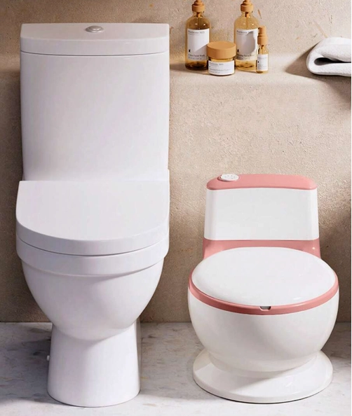 PELELA DE BEBÉ TIPO INODORO ASIENTO ACOLCHONADO SONIDO WC - 5