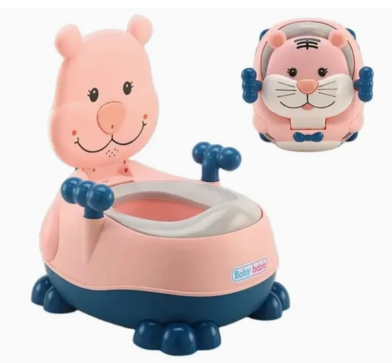 PELELA BAÑO NIÑOSAS APRENDIZAJE TIPO WC ANIMALES ROSA - 3