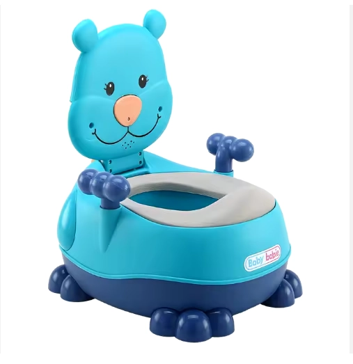 PELELA BAÑO NIÑOSAS APRENDIZAJE TIPO WC ANIMALES AZUL - 1
