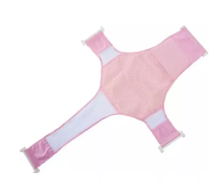 MALLA HAMACA PARA BAÑERA TINA DE BEBE 4 PUNTAS ROSA - 4