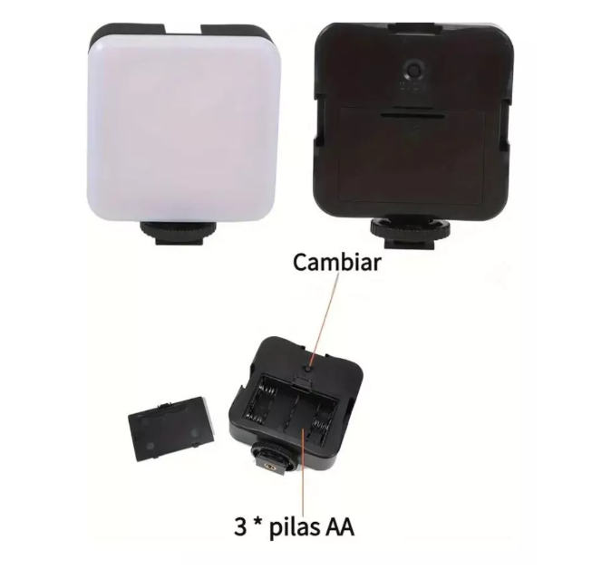 LUZ LED MINI CON CLIP SELFIES CELULAR TABLET LAPTOP - 2