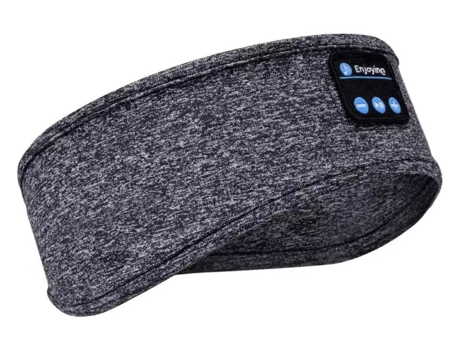 AUDIFONOS CINTILLO DEPORTIVO RECARGABLE USB MUSICA BLUETOOTH 5.0 GRIS - 2
