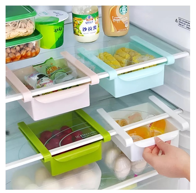 ORGANIZADOR RETRÁCTIL PARA NEVERA CON CAJA EXTRAÍBLE BORDO - 3