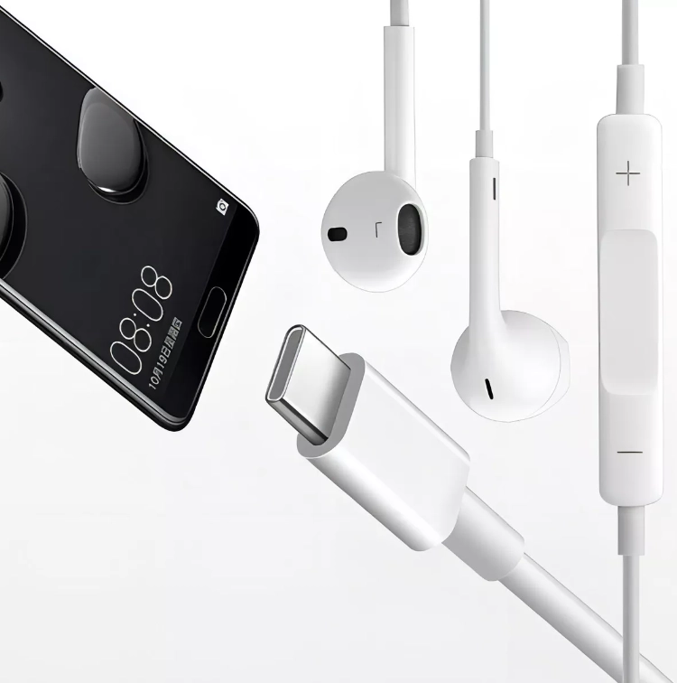 AUDIFONOS MANOS LIBRES TIPO C PARA CELULAR COLOR BLANCO - 2