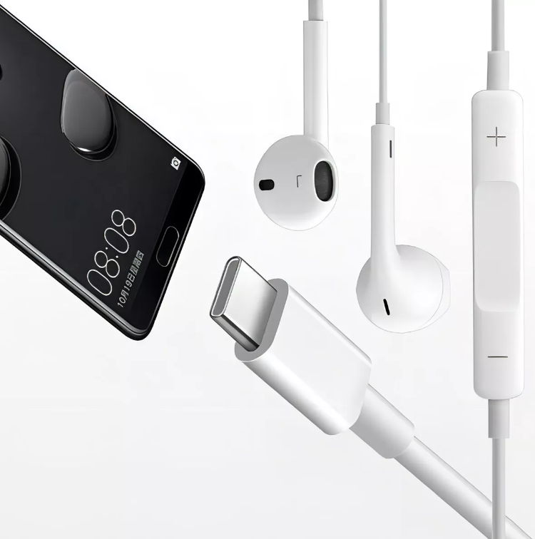 AUDIFONOS MANOS LIBRES TIPO C PARA CELULAR COLOR BLANCO - 2