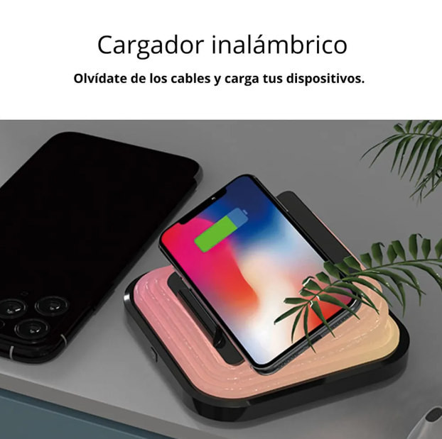 CARGADOR SMART FAST INALÁMBRICO SOPORTE RETRÁCTIL COLORIDO - 4