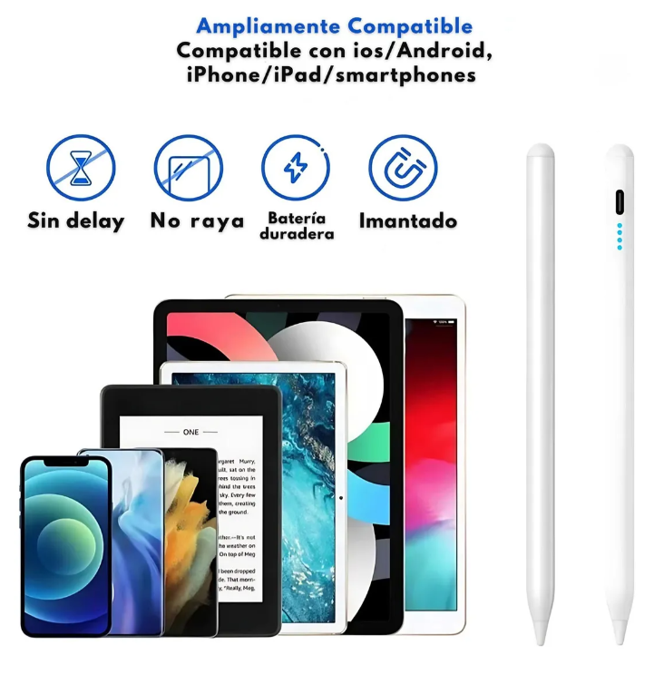 LAPIZ OPTICO CAPACITIVO PARA IOS Y ANDROID PENCIL STYLUS - 3