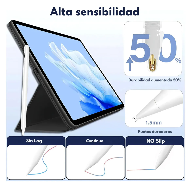 LAPIZ OPTICO CAPACITIVO PARA IOS Y ANDROID PENCIL STYLUS - 4