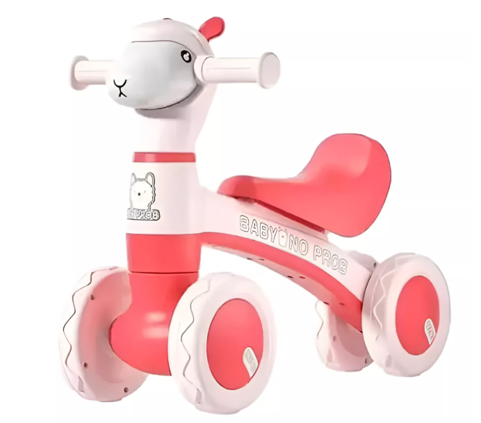 TRICICLO OVEJITA LUZ MUSICA SCOOTER CORREPASILLOS ROSA - 1