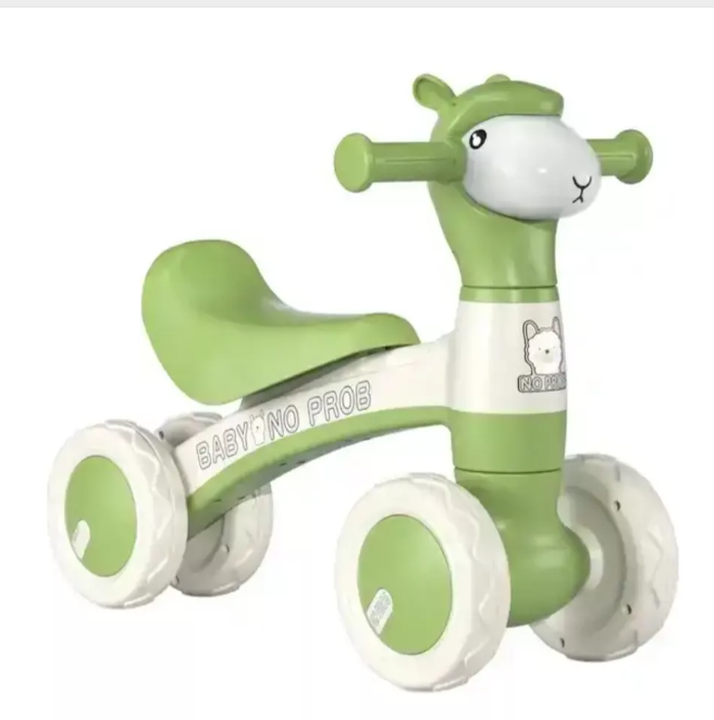 TRICICLO OVEJITA LUZ MUSICA SCOOTER CORREPASILLOS VERDE - 1