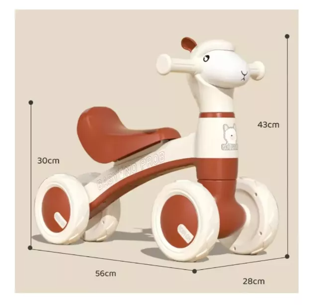 TRICICLO OVEJITA LUZ MUSICA SCOOTER CORREPASILLOS VERDE - 3