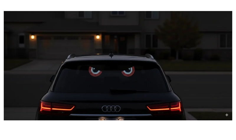 OJOS LED PARA AUTO - CAMIONETA CON LUZ RGB Y CONEXION USB - 2