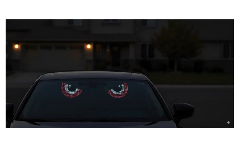 OJOS LED PARA AUTO - CAMIONETA CON LUZ RGB Y CONEXION USB - 3