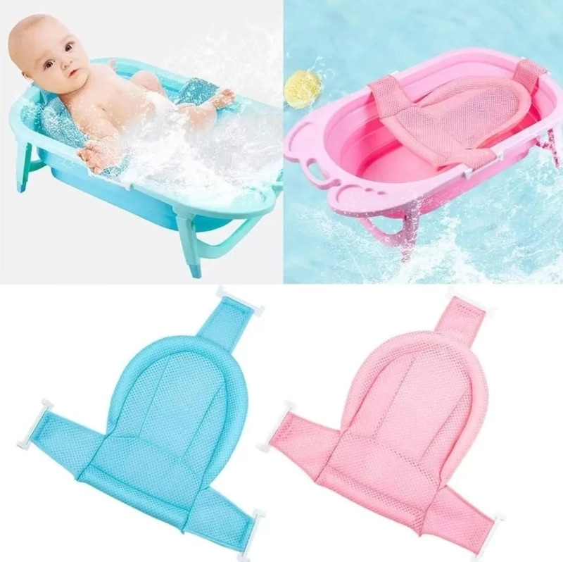HAMACA MALLA DE TINA DUCHA BAÑERA PARA BEBE  RED DE BAÑO  ROSA - 3