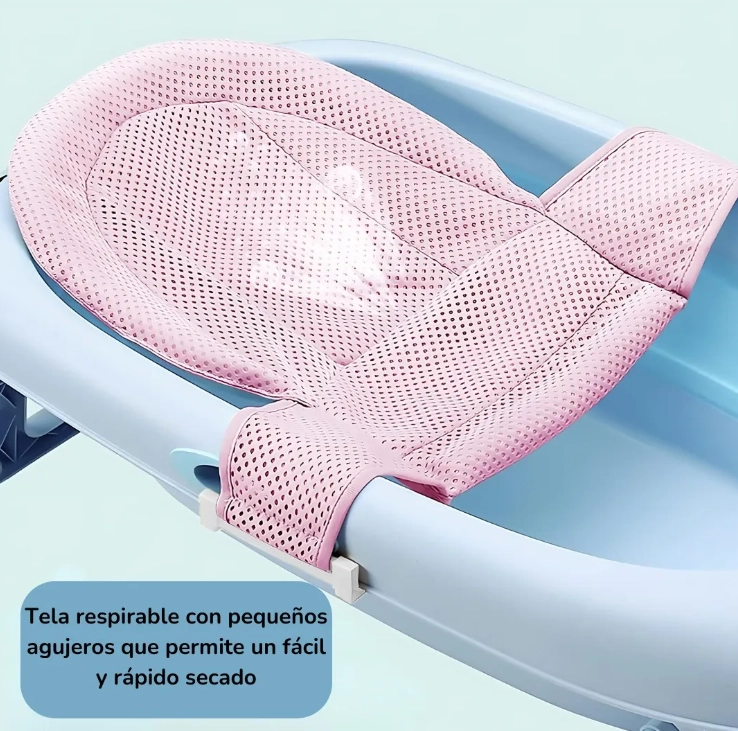 HAMACA MALLA DE TINA DUCHA BAÑERA PARA BEBE  RED DE BAÑO  ROSA - 4