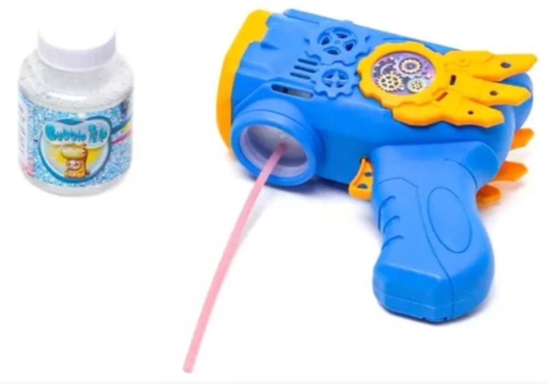 PISTOLA BURBUJAS BURBUJERO AUTOMATICO PILAS NIÑOS INFANTIL AZUL - 3