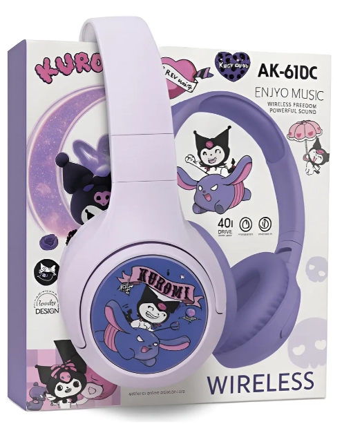 AUDIFONOS KUROMI BLUETOOTH ON EAR CON DISEÑOS INTERCAMBIABLE BLUETOOTH - 5