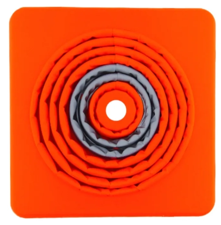 CONO DE EMERGENCIA NARANJA RETRACTIL DE 40 CM - 3
