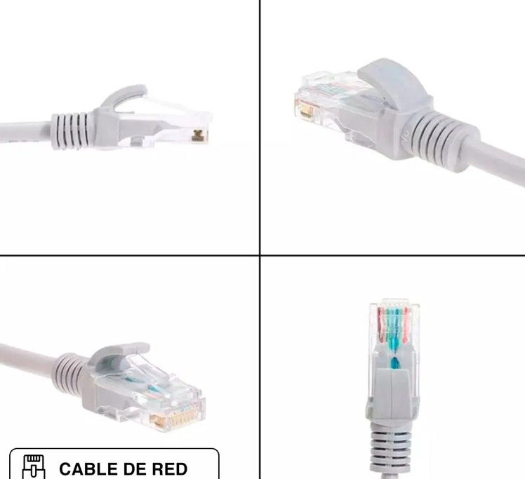 CABLE DE RED RJ-45 CAT6 10 METROS GRIS - 2