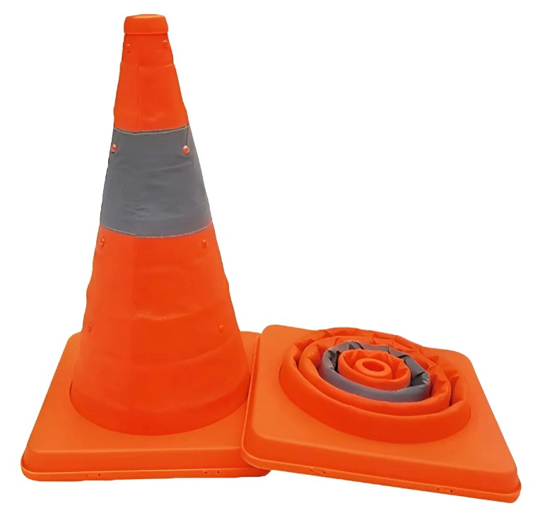 X2 CONO DE EMERGENCIA RETRACTIL REFLECTANTE PORTATIL 40CM - 3