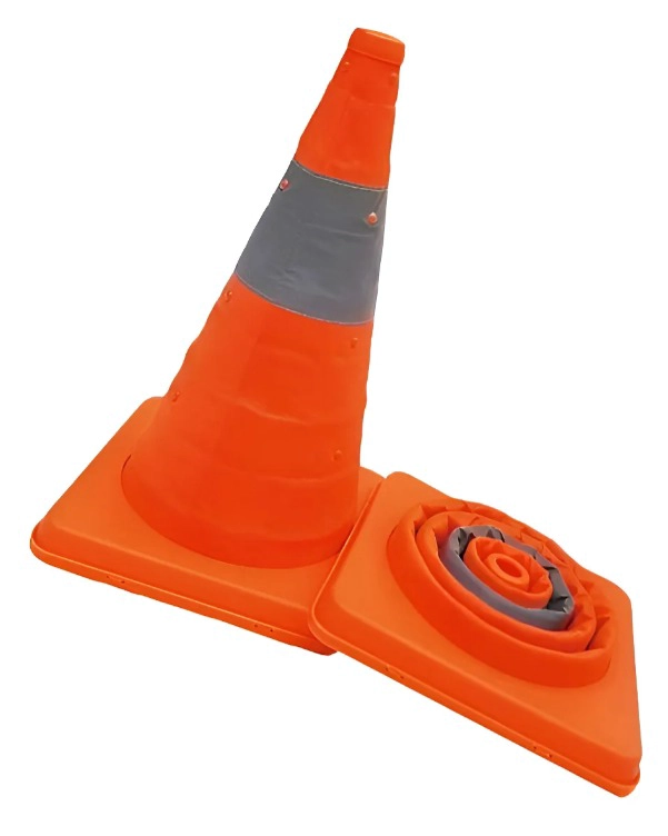 X2 CONO DE EMERGENCIA RETRACTIL REFLECTANTE PORTATIL 40CM - 4
