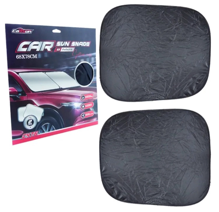 PARASOL PARA PARABRISAS DE AUTO MARCA CARSUN SET X2 68X78 - 3