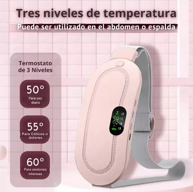 MASAJEADOR MENSTRUALES GUATERO ALIVIO COLICOS CALENTADOR USB ROSA - 7